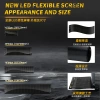Vehicle-mounted flexible display LED soft screen APP Bluetooth LED advertising screen, fun expression interactive waterproof screen on the rear window Application Scenario